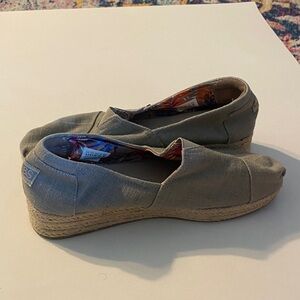 Bobs by sketchers with memory foam sole Gray Espadrille Flats 9.5